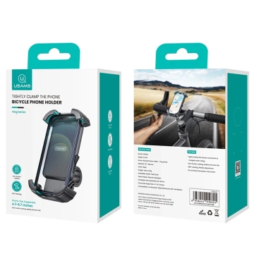 Uchwyt Rowerowy na Telefon USAMS US-ZJ078 Czarny