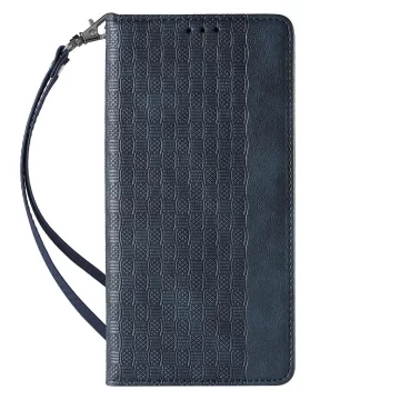 Magnetband Hülle Hülle für iPhone 13 Pro Tasche Geldbörse Mini Lanyard Anhänger Blau