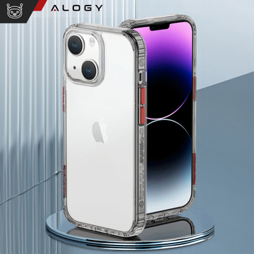 Alogy Protective Case Schutzhülle für Apple iPhone 14 Plus Schwarz und Klarglas