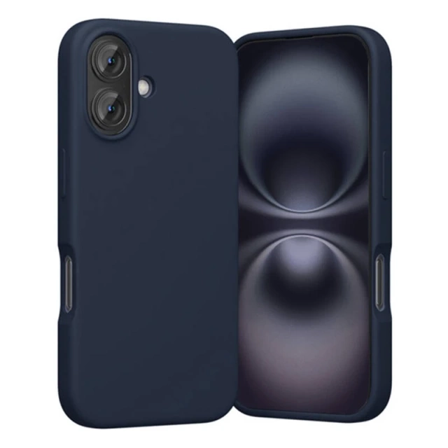 Etui ochronne do iPhone 16 Plus Vention MagSafe silikon niebieskie granatowe