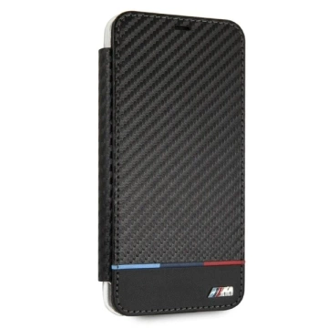 Etui ochronne na telefon BMW BMTRBKI65PUCARTCBK do Apple iPhone Xs Max book czarny/black Carbon Tricolor Stripe