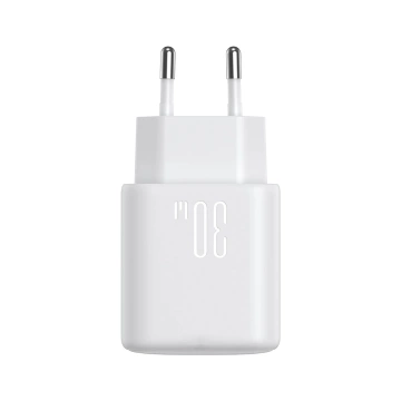 Joyroom USB-C PD 30 W QC SFC Netzwerk-Ladegerät – weißes USB-C-Kabel 1 m