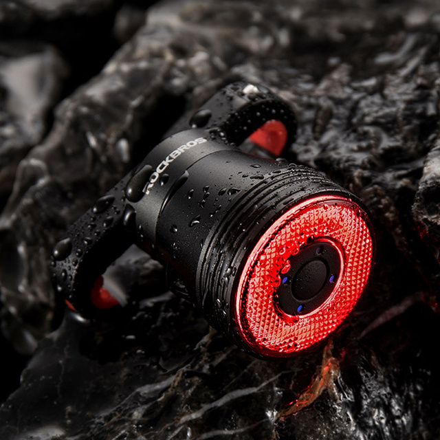 Lampka rowerowa tylna LED USB RockBros Smart TL907Q51 na tył roweru pod siodełko 60lm światło czerwone oświetlenie