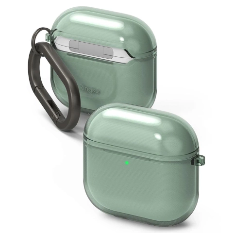 Etui do Apple AirPods 4 Ringke Air Green + Karabińczyk