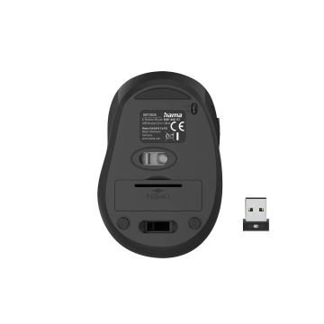 Hama MW-400 V2 Kabellose Maus für Laptops, Schwarz