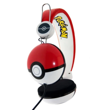 OTL Kabelgebundene Kopfhörer für Kinder, Pokemon, Pokeball, Rot