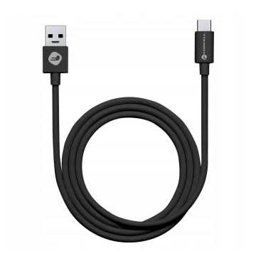 Kabel USB-A do USB-C Forcell 3.0 QC 3A 1m TPE Szybki Tuba Czarny