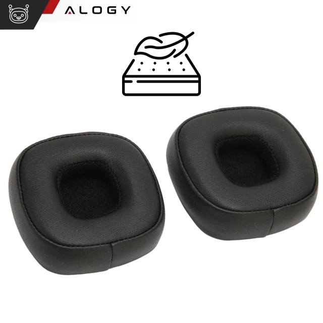 Nauszniki 2x wymienne pady gąbki do słuchawek do MARSHALL MAJOR IV 4 / BLUETOOTH Czarne + urządzenie do demontażu