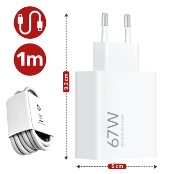 Xiaomi Original USB - USB-C Typ C Kabel stark schnell 120W PD 6A 1M Kabel Weiß