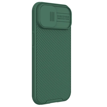 Nillkin CamShield Pro magnetische Hülle für iPhone 15 mit Kameraschutz – Grün