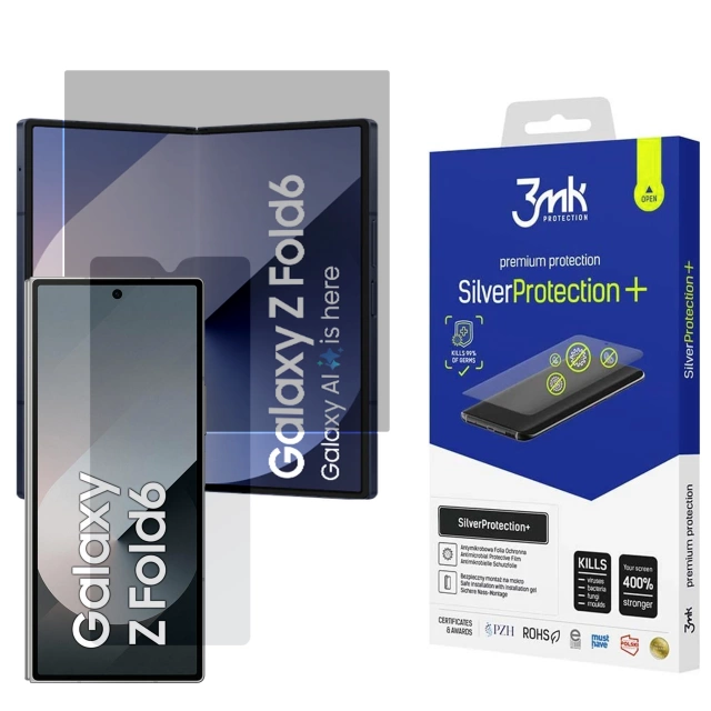 Antiviren-Handy-Displayfolie 3mk SilverProtection Folded Edition für Samsung Galaxy Z Fold 6
