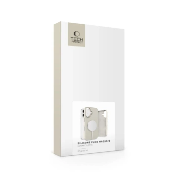 Etui für iPhone 16 Tech-Protect Silikon Pure MagSafe Cosmic Latte
