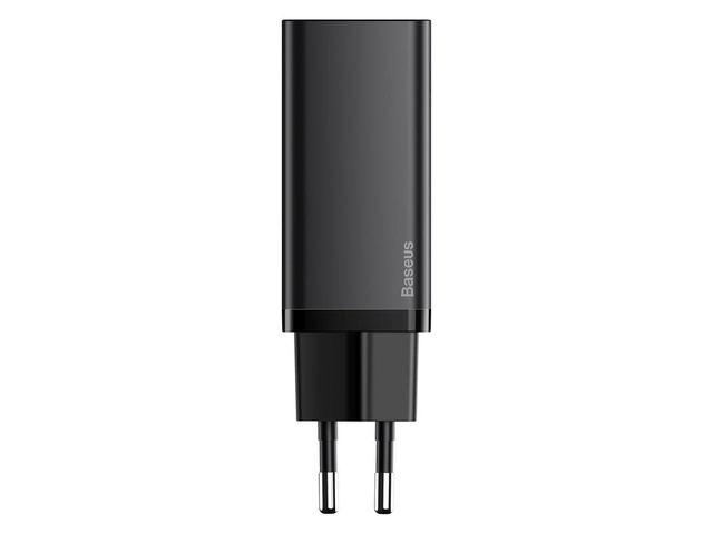 Ładowarka sieciowa szybka Baseus GaN2 Lite USB + USB-C 65W EU Czarna