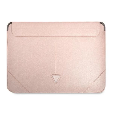Guess Sleeve GUCS16PSATLP 16 "rosa / rosa Saffiano Triangle Logo