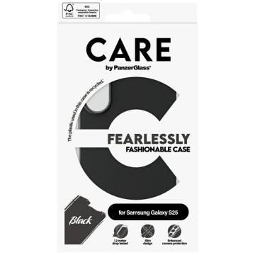 CARE Case für Samsung Galaxy S25 von PanzerGlass Fashion Black Back