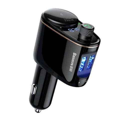 BASEUS FM-Transmitter Autoladegerät 2 x USB A S-06 CCHC000001 schwarz