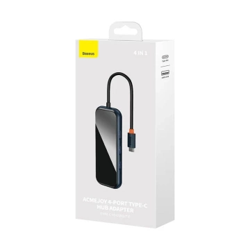 4in1 Adapter Baseus Hub USB-C auf 4xUSB 3.0 (dunkelgrau)