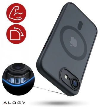 Hülle für Apple iPhone 16 Pro Max Alogy Anti-Shock Hybrid Case für MagSafe Transparent