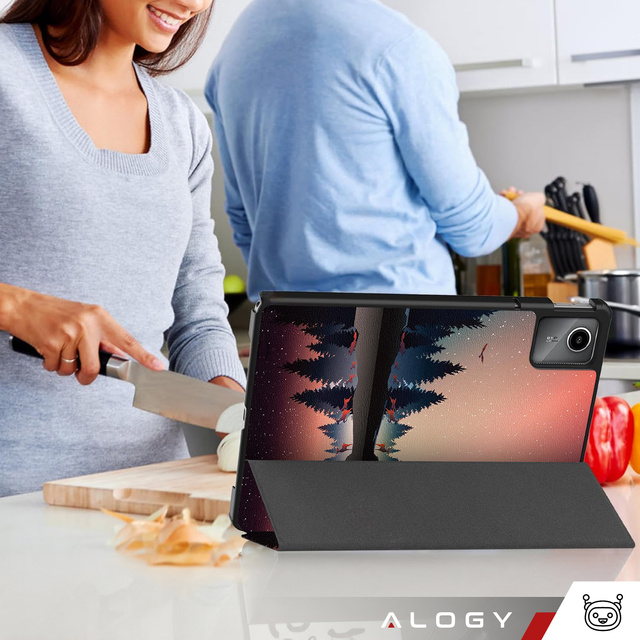 Etui do Lenovo Tab K11 / K11E 11” M11 10.95" TB330FU / TB330XU / TB331FC obudowa na tablet Case Alogy Book Cover Lake + Szkło + Rysik