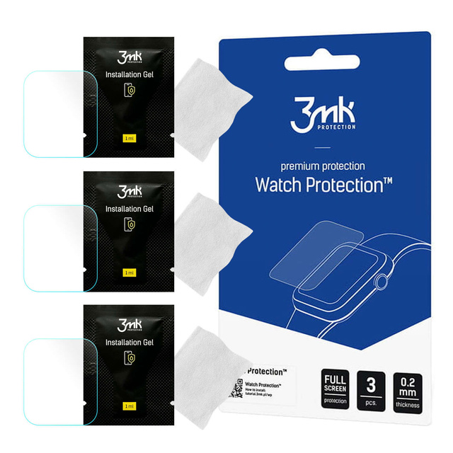3x Folia Hydrożelowa do Garmin Vivoactive 5 3mk ARC ochronna na ekran Hybrydowa ŻEL Watch Protection™