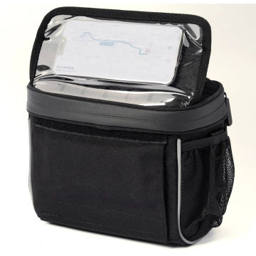 Wozinsky Fahrradlenkertasche Fahrrad-Umhängetasche Schwarz (WBHBB-01)