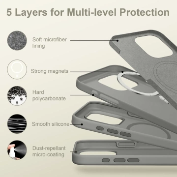 Etui do iPhone 16 Pro Tech-Protect Silikon MagSafe Matte Clay