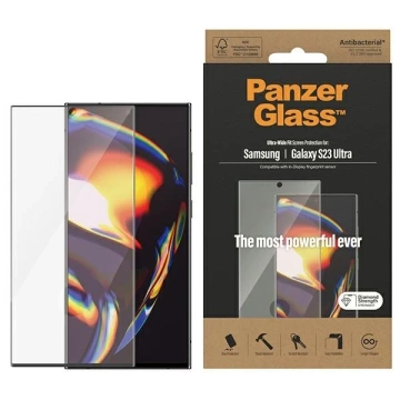 Gehärtetes Glas für Samsung Galaxy S23 Ultra PanzerGlass Ultra-Wide Fit Antibakteriell