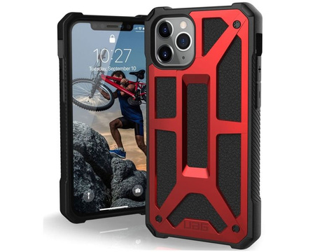 Etui UAG Urban Armor Gear Monarch do iPhone 11 Pro Crimson Red Leather