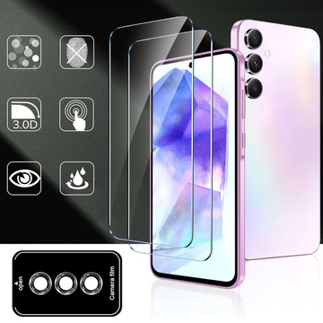 Supreme Set Panzerglas für Samsung Galaxy A35 5G Klar