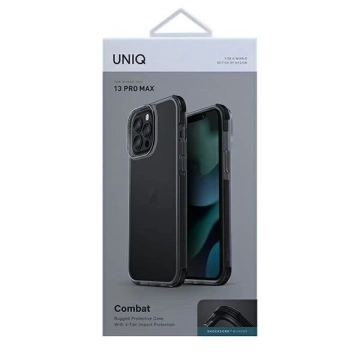 UNIQ-Hülle Combat iPhone 13 Pro Max 6,7 "schwarz / kohlenstoffschwarz