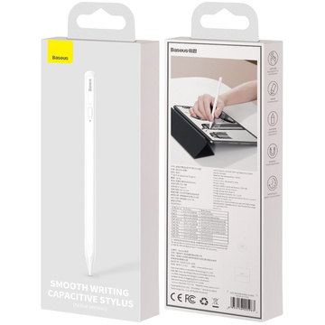 2in1 Baseus Stylus Kapazitiver Eingabestift für Apple iPad Weiß