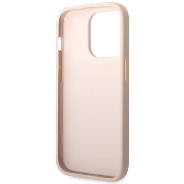 Guess GUHCP15L4GMGPI Hülle für iPhone 15 Pro 6,1" rosa/rosa Hardcase 4G Big Metal Logo