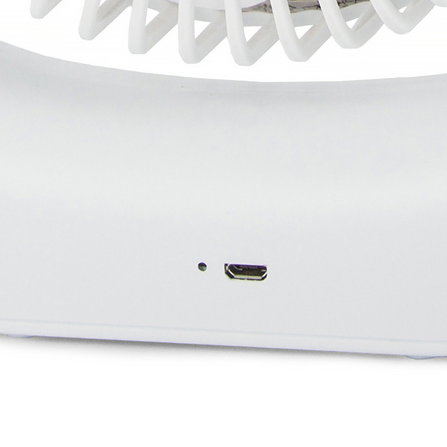 Wiatrak biurkowy Wentylator bezprzewodowy Stojący przenośny akumulator Cichy FAN Biały