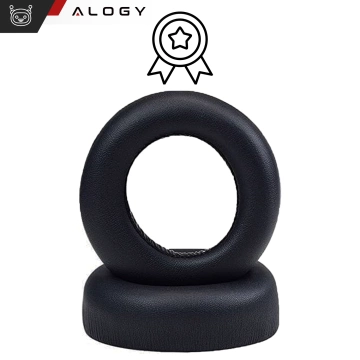 2x Ersatz-Ohrpolster aus Schaumstoff für Sony PS5 Wireless PULSE 3D Kopfhörer, Schwarz, mit Abnehmvorrichtung