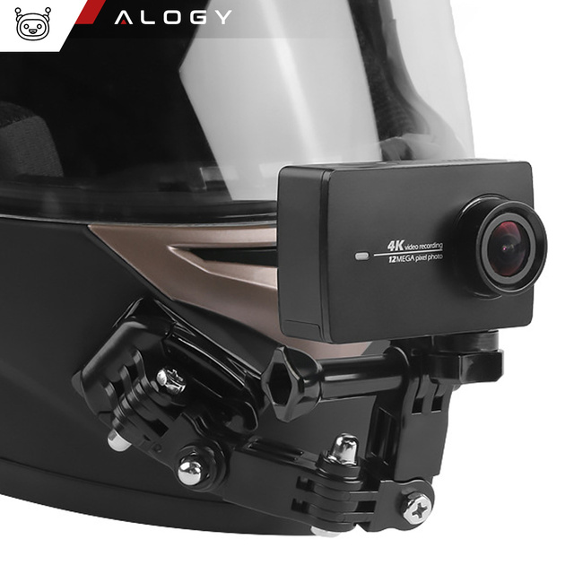 Zestaw akcesoriów montażowych Alogy 20w1 na kask do kamer sportowych GoPro, DJI, Insta360, SJCam, Eken