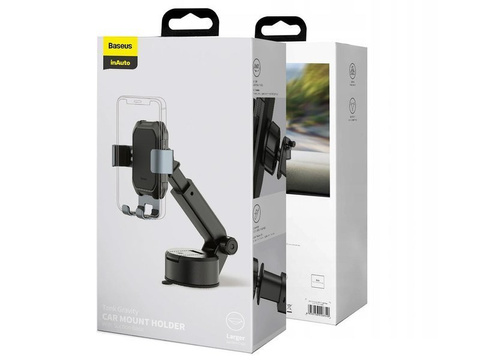 Baseus Tank Handyhalter Schwerkraft auf der Glasplatte Schwarz