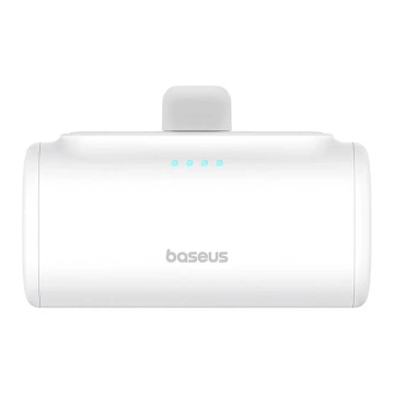 Baseus Compact IP Powerbank 5000 mAh 20 W Lightning USB-C Weiß