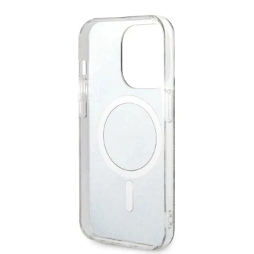 Zestaw Guess GUBPP14XH4EACSW Hülle Ladegerät iPhone 14 Pro Max 6,7" brązowy/braun Hartschale 4G Print MagSafe