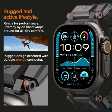 Spigen DuraPro Armor Apple Watch Armband 42-49mm - Marineblau