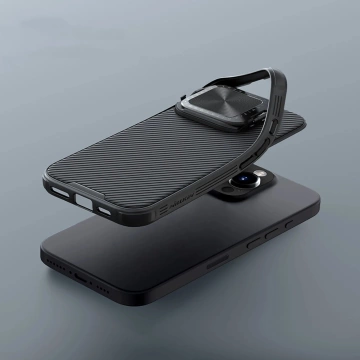 iPhone 16 Pro Max Nillkin CamShield Prop Case mit Ständer Schwarz