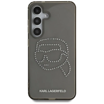 Etui Karl Lagerfeld Rhinestones Karl Head Logo do Samsung Galaxy S25 Czarny