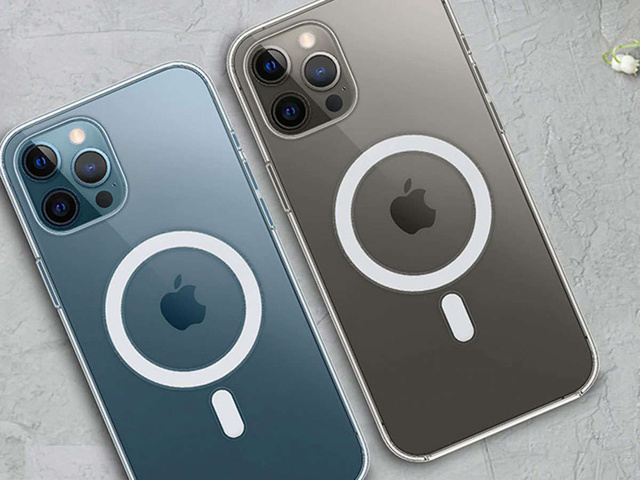 Etui pancerne Ultra Slim Alogy do ładowarek Qi do iPhone 12/ Pro Przezroczyste + Ładowarka Qi