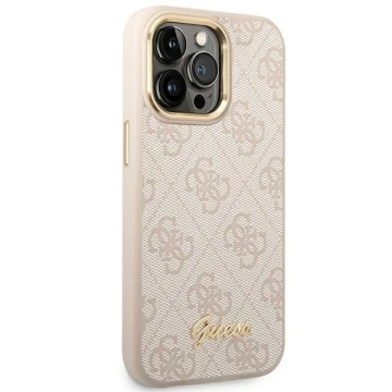 Etui Guess GUHCP14XHG4SHP für Apple iPhone 14 Pro Max 6,7" różowy/pink Hard Case 4G Vintage Gold Logo