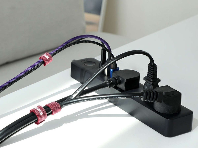 Taśma rzep Baseus organizer opaska do kabli Circle Velcro Strap 3m Czerwona