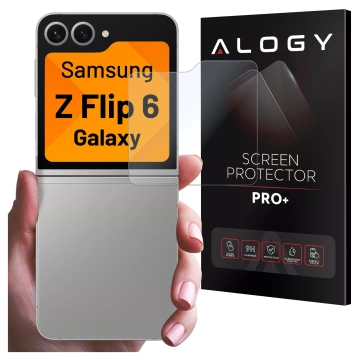 Gehärtetes Glas für Samsung Galaxy Z Flip 6 Alogy Displayschutzfolie PRO Bildschirmschutz für die Außenseite des Telefons