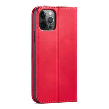Magnet Fancy Case Hülle für iPhone 12 Pro Tasche Kartenetui Kartenständer Rot