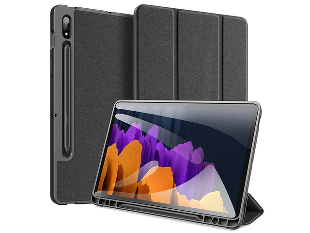 Dux Ducis Hülle für Samsung Galaxy Tab S7 Plus / S8 Plus 12.4 T970 / T976B / X800 / X806 Schwarz