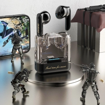 TWS Dudao U18Pro Bluetooth 5.3 Ohrhörer – Transparent, LED, Schwarz