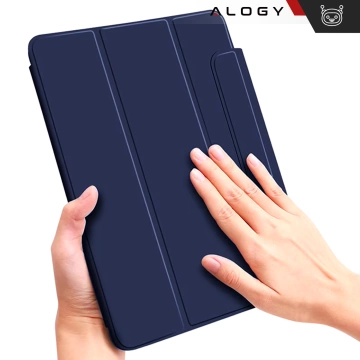 Hülle für Apple iPad 10.2 9 Gen 8/7 2021/2020/2019 Smart Pencil Case Alogy TPU Tablet Cover Marineblau