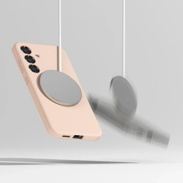 Etui für Samsung Galaxy S25 Pink Sand Ringke Silikon Magnetisch MagSafe